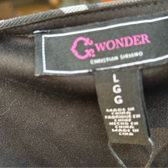 CWonder by ChristianSiriano  women’s medium Mesh Ruffle Hem Dress - Picture 6 of 7